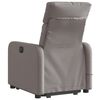 vidaXL Fauteuil inclinable de massage &eacute;lectrique Taupe Tissu