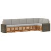 vidaXL Ensemble de canap&eacute;s d'ext&eacute;rieur 6 pc Naturel et gris clair