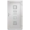vidaXL Porte d'entr&eacute;e anthracite 108x208 cm PVC