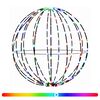 vidaXL Fleuron lumineux de No&euml;l 96 LED RGB Diam&egrave;tre 30 x 32 cm