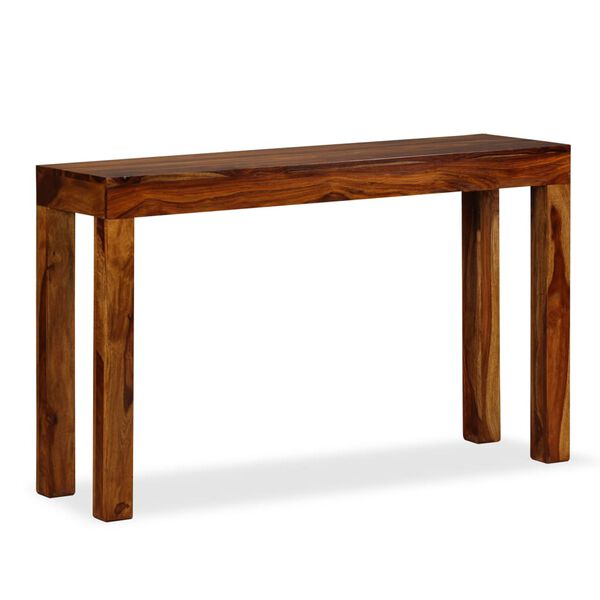 vidaXL Table console Bois massif 120x35x75 cm
