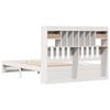 vidaXL Lit biblioth&egrave;que sans matelas blanc 140x190 cm bois pin massif