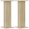 vidaXL Supports pour plantes 2 pcs ch&ecirc;ne sonoma bois d'ing&eacute;nierie