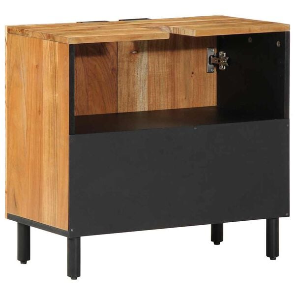 vidaXL Meuble de Lavabo de Salle de Bain Bois d'Acacia Massif