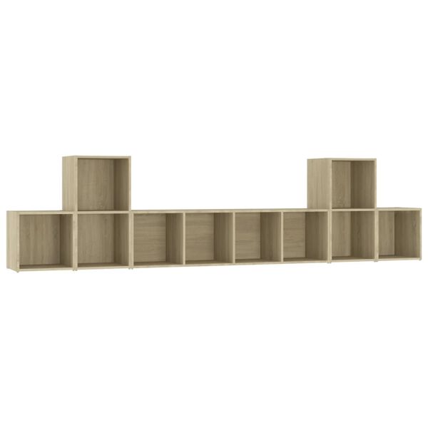 vidaXL Ensemble de meubles TV 5 pcs Chêne sonoma Bois d'ingénierie