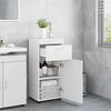 vidaXL Ensemble d'armoire de salle de bain avec tiroir TULUM Blanc