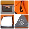 vidaXL Tente familiale tunnel 8 personnes gris et orange imperm&eacute;able