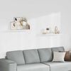 vidaXL &Eacute;tag&egrave;res murales flottantes 2 pcs blanc 80x23,5x3,8 cm MDF
