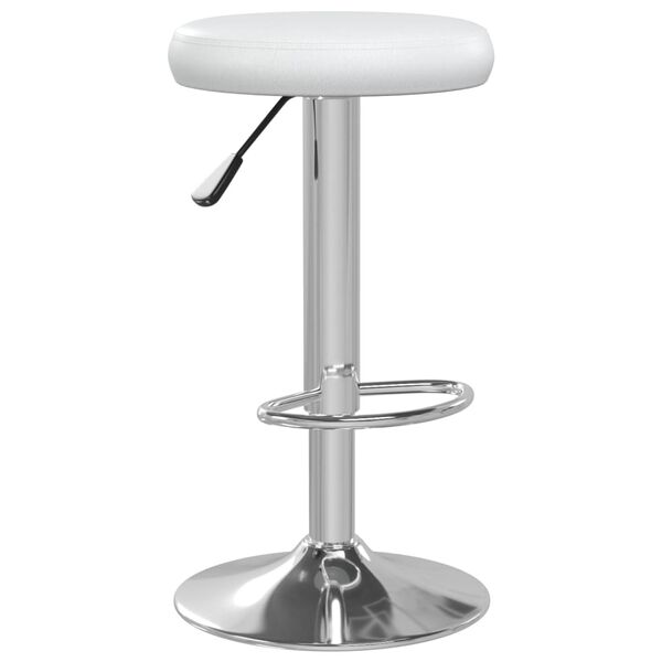 vidaXL Tabourets de bar lot de 2 Blanc Similicuir