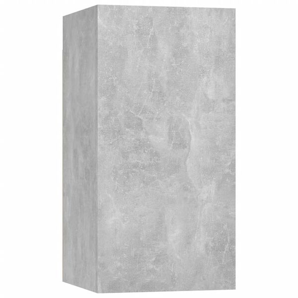 vidaXL Meuble TV Gris b&eacute;ton 30,5x30x60 cm Bois d&rsquo;ing&eacute;nierie