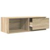 vidaXL Meuble TV ch&ecirc;ne sonoma 80x31x25,5 cm bois d'ing&eacute;nierie