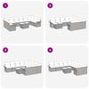vidaXL Ensemble de canap&eacute; de jardin 11 pcs Gris Poly rotin