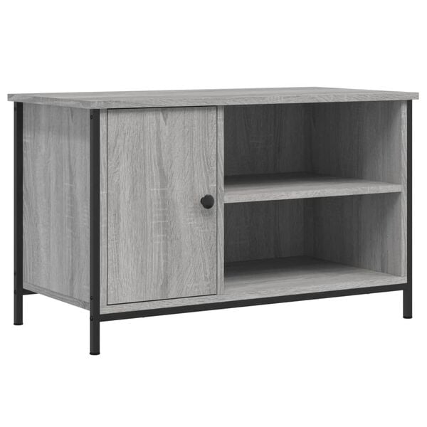 vidaXL Meuble TV Sonoma gris 80x40x50 cm Bois d'ing&eacute;nierie