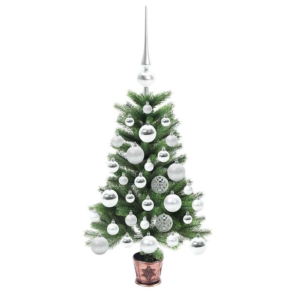 vidaXL Sapin de No&euml;l avec 150 LED avec support Vert 65 cm PE