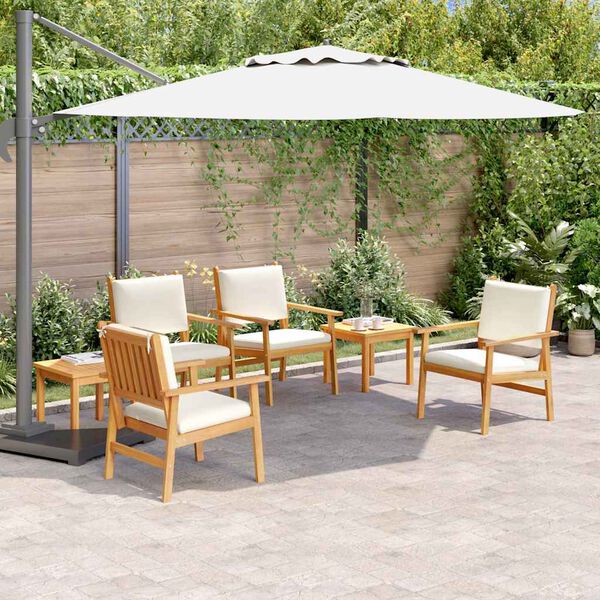 vidaXL Ensemble de canapé de jardin 6 pcs Marron Bois d'acacia massif