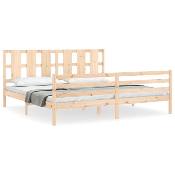 vidaXL Cadre de lit sans matelas bois massif
