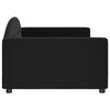 vidaXL Lit de repos sans matelas noir 100x200 cm velours