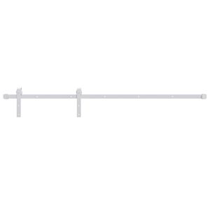 vidaXL Kit de quincaillerie de porte coulissante 183 cm Acier Blanc