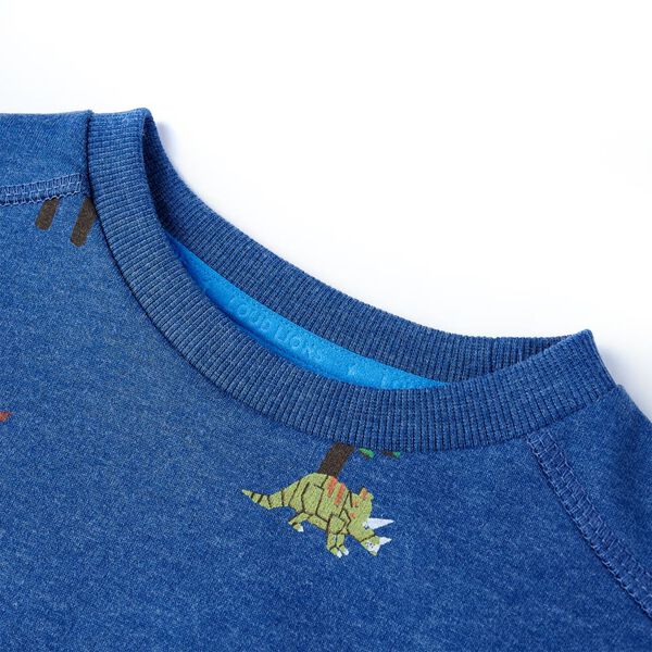 Sweatshirt pour enfants m&eacute;lange bleu fonc&eacute; 116