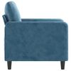vidaXL Fauteuil Bleu 60 cm Velours