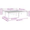 vidaXL Cadre de lit Cire marron 180 x 200 cm Bois de pin massif