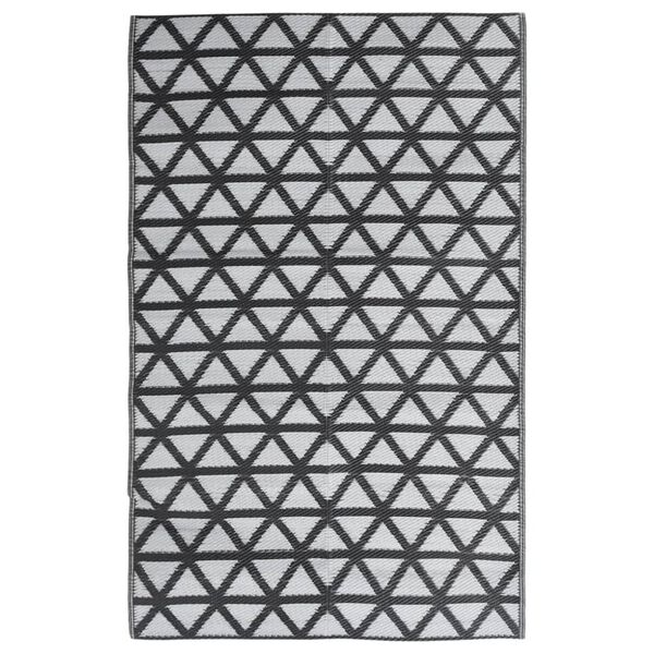 vidaXL Tapis d'ext&eacute;rieur ARAKIL Noir 140x200 cm PP
