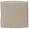 vidaXL Coussin Taupe 80 x 80 x 12 cm Tissu Oxford