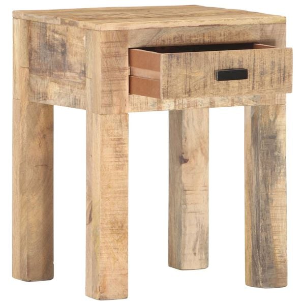 vidaXL Table de chevet 40 x 35 x 50 cm Bois de manguier solide