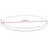 vidaXL Dessus de table Ø50x2,5 cm bambou
