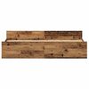 vidaXL Cadre de lit Bois Ancien 203 x 203 x 50 cm Bois d'ingénierie