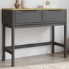 vidaXL Table console FLORO gris 89,5x36,5x73 cm bois de pin massif
