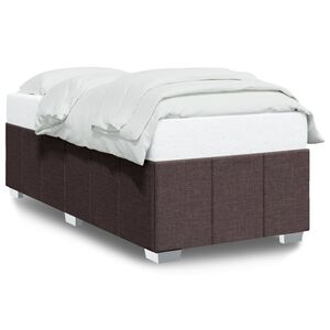 vidaXL Cadre de lit sans matelas marron fonc&eacute; 80x200 cm tissu