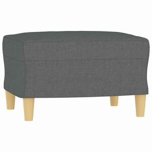 vidaXL Repose-pied Gris fonc&eacute; 60x50x41 cm Tissu