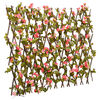 vidaXL&nbsp;Treillis de lierre artificiel extensible rose fonc&eacute; 180x60 cm