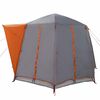 vidaXL Tente Cabane avec toit Gris et orange 320 x 320 x 203 cm