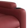 vidaXL Fauteuil inclinable de massage &eacute;lectrique rouge bordeaux