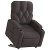 vidaXL Fauteuil inclinable marron fonc&eacute; tissu