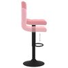 vidaXL Tabouret de bar Rose Velours
