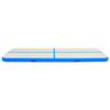 vidaXL Tapis gonflable de gymnastique avec pompe 600x100x20cm PVC Bleu