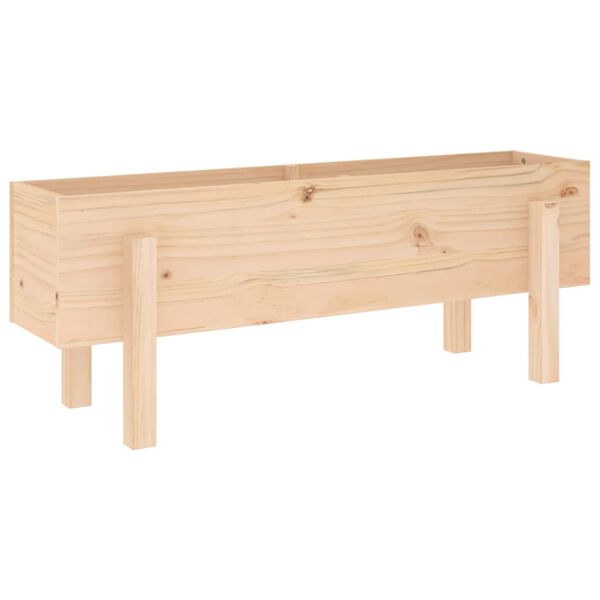 vidaXL Lit sur&eacute;lev&eacute; de jardin 101x30x38 cm bois de pin massif