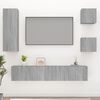 vidaXL Ensemble de meubles TV 5 pcs Sonoma gris Bois d'ing&eacute;nierie