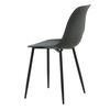 Venture Home Chaises &agrave; manger lot de 2 Polar plastique noir