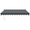 vidaXL Auvent r&eacute;tractable automatique anthracite 3x2,5 m