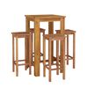 vidaXL Ensemble de bar de jardin 5 pcs bois d'acacia solide