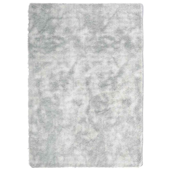 vidaXL Tapis shaggy à poils longs NAVARRA gris argenté 120x170 cm