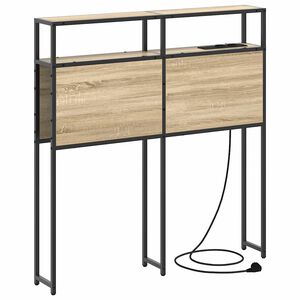 vidaXL T&ecirc;te de lit de rangement Ch&ecirc;ne sonoma 75 cm Bois d'ing&eacute;nierie