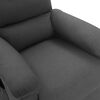 vidaXL Fauteuil de massage Gris fonc&eacute; Tissu