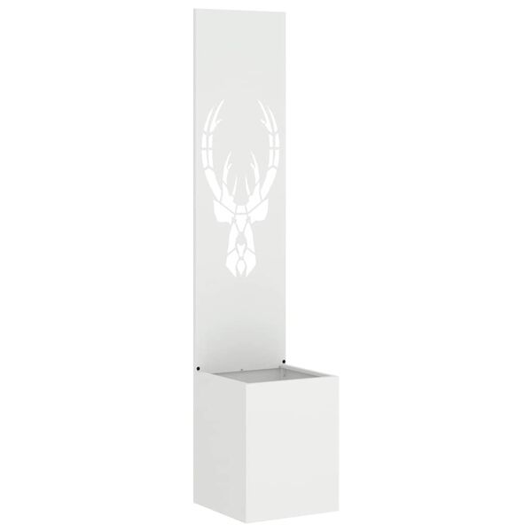 vidaXL Écran de confidentialité de jardin Blanc 32 x 140 cm