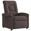 vidaXL Fauteuil inclinable Marron foncé Tissu