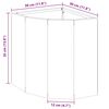 vidaXL Jardinière d'Angle Vert olive 30 x 30 x 35 cm Acier